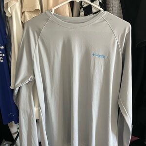 Columbia Men's Light Gray Long Sleeve Tee